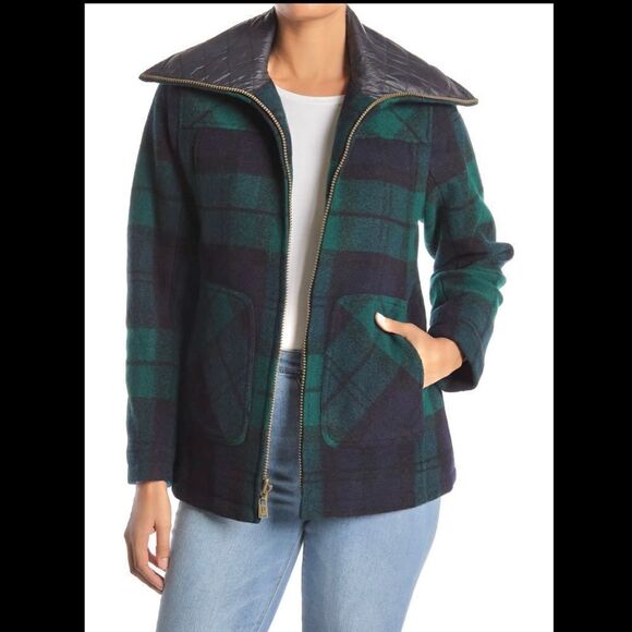 Pendleton Black Watch Tartan Plaid Wool Coat NWT - Picture 1 of 12